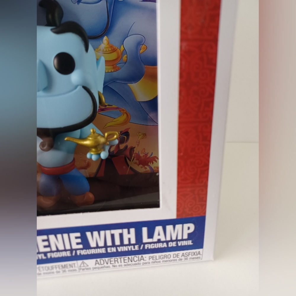 Disney Genie With Lamp From Aladdin 14 VHS Cover Funko Pop In Case - Picture 8 of 8